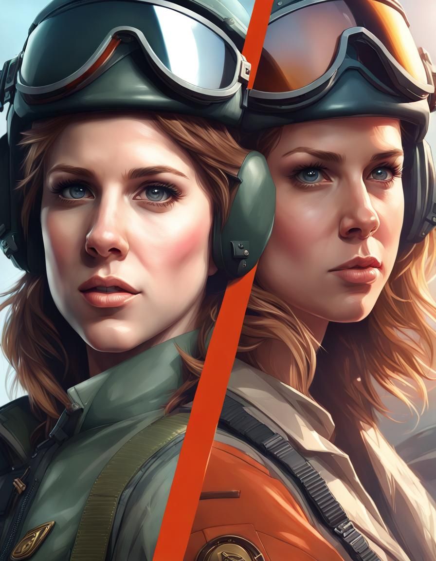 Top Gun-like movie poster starring Anna Kendrick and Brittany Snow as the main characters