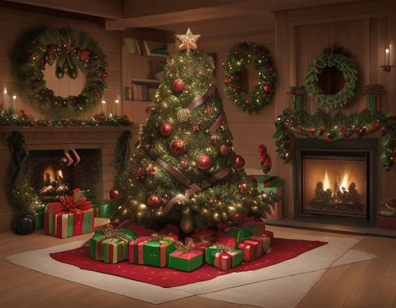 A Mimic Christmas Tree AI Creation