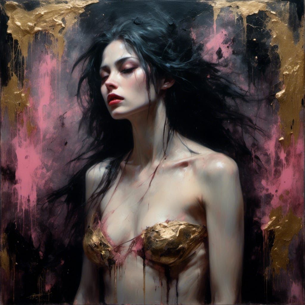 Gothic Noir Portrait of a Russian Beauty