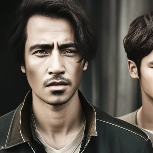 Striking Portrait in Rain, Ambient Lighting