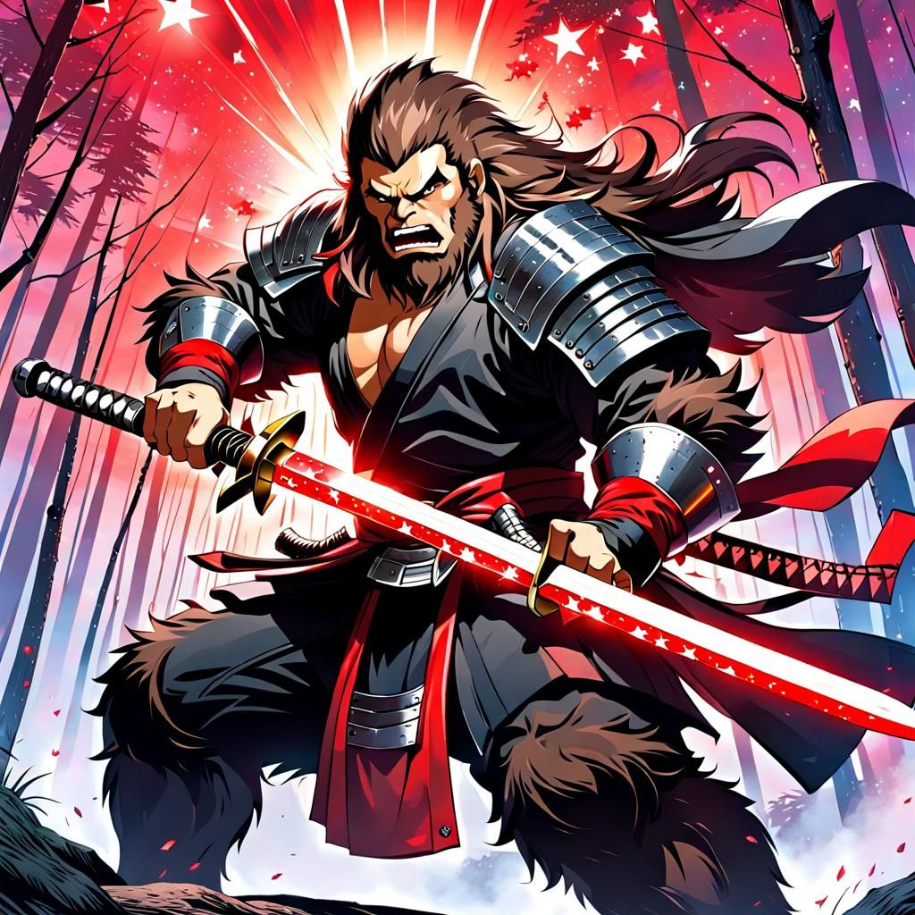 Sasquatch Samurai Sword Under Stars: Sienkiewicz, Shimizu St...