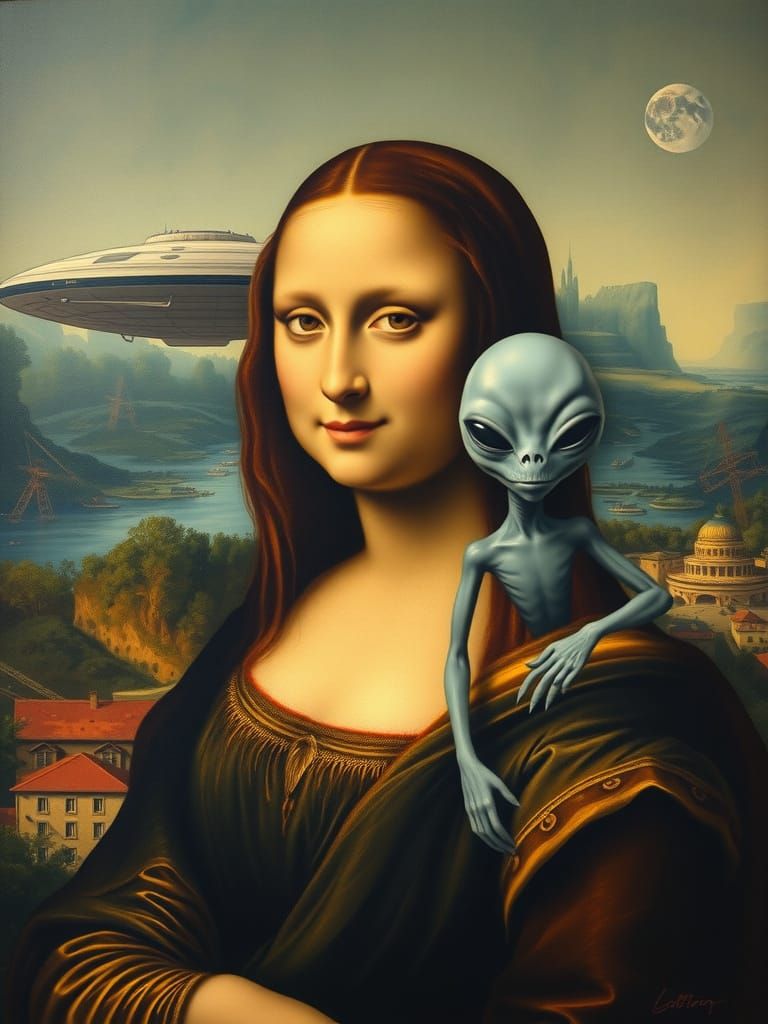 Leonardo's Cosmic Vision: A Sfumato Masterpiece