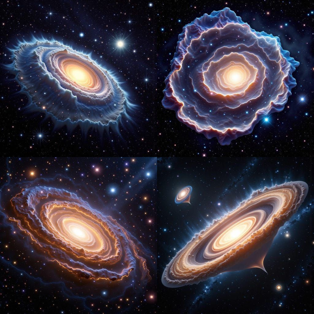 Giant Mushroom Galaxy in Gel Orb