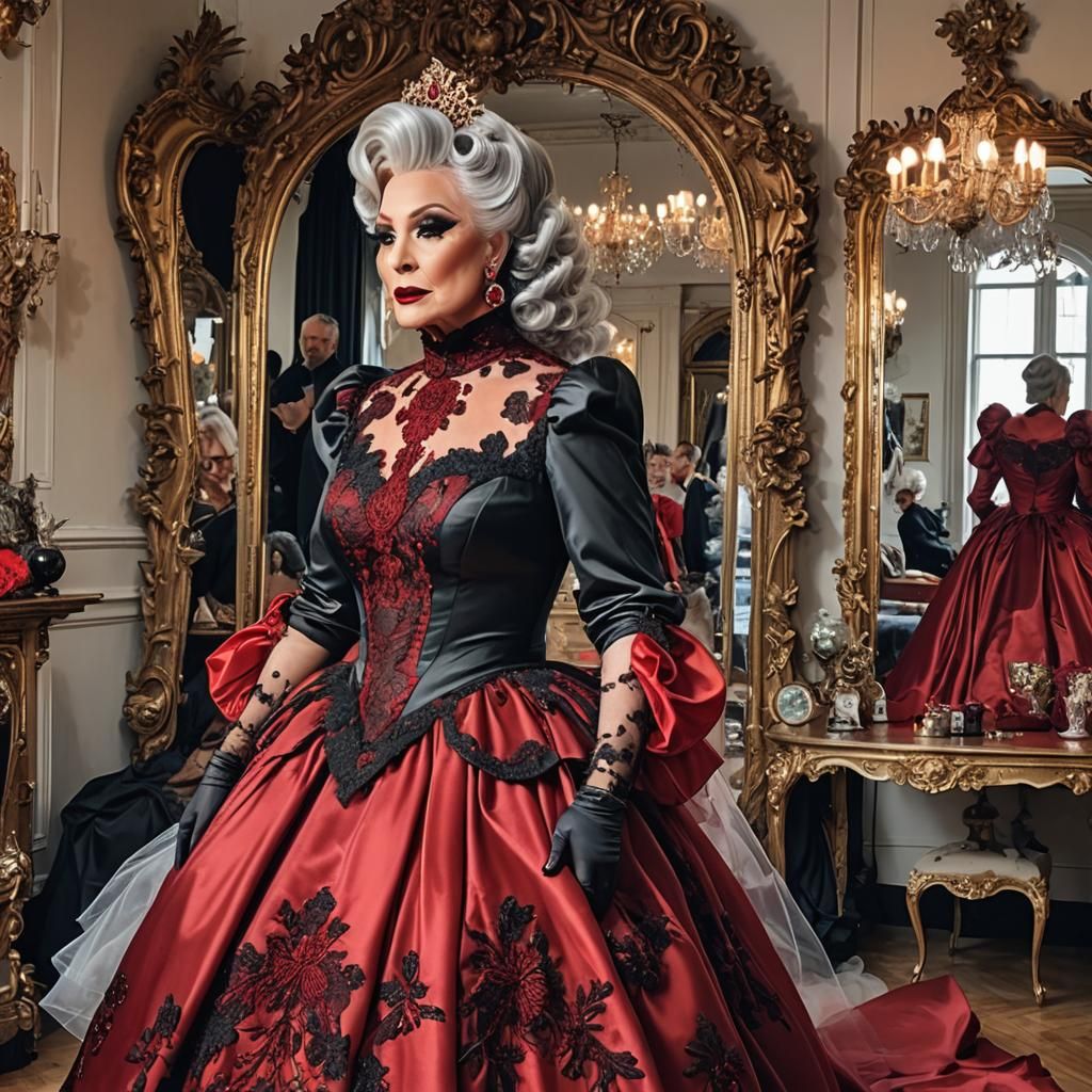Satin Wonderland: Drag Queen in Couture Gowns