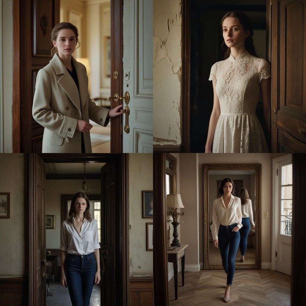 Woman Discovers Hidden Basement Door in Mysterious Room