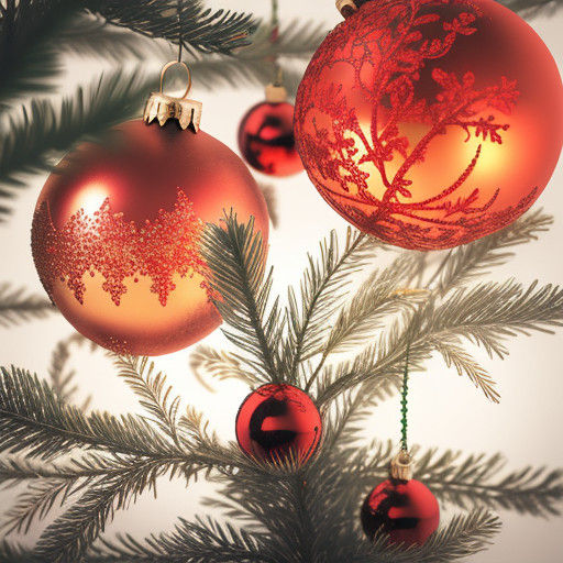 Christmas Tree Radiates Warm Glowy Ambiance