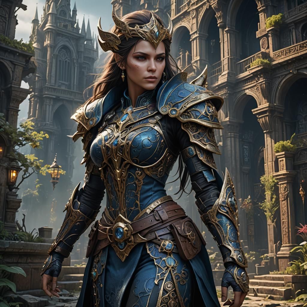 Shadowrunner Adept in Detailed Matte Painting