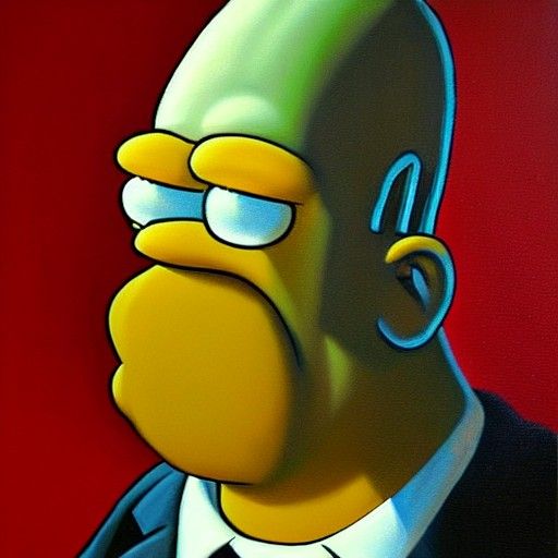Homer Simpson as Oil Painting by Gurney