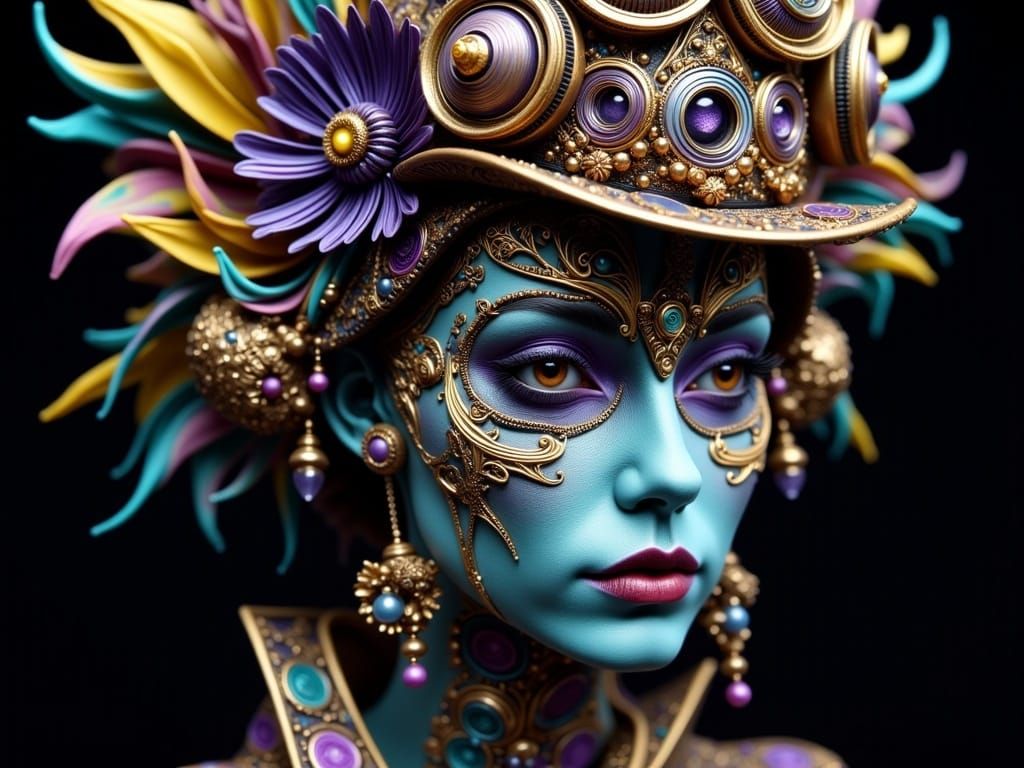 Steampunk Boho Stroller with Intricate Details