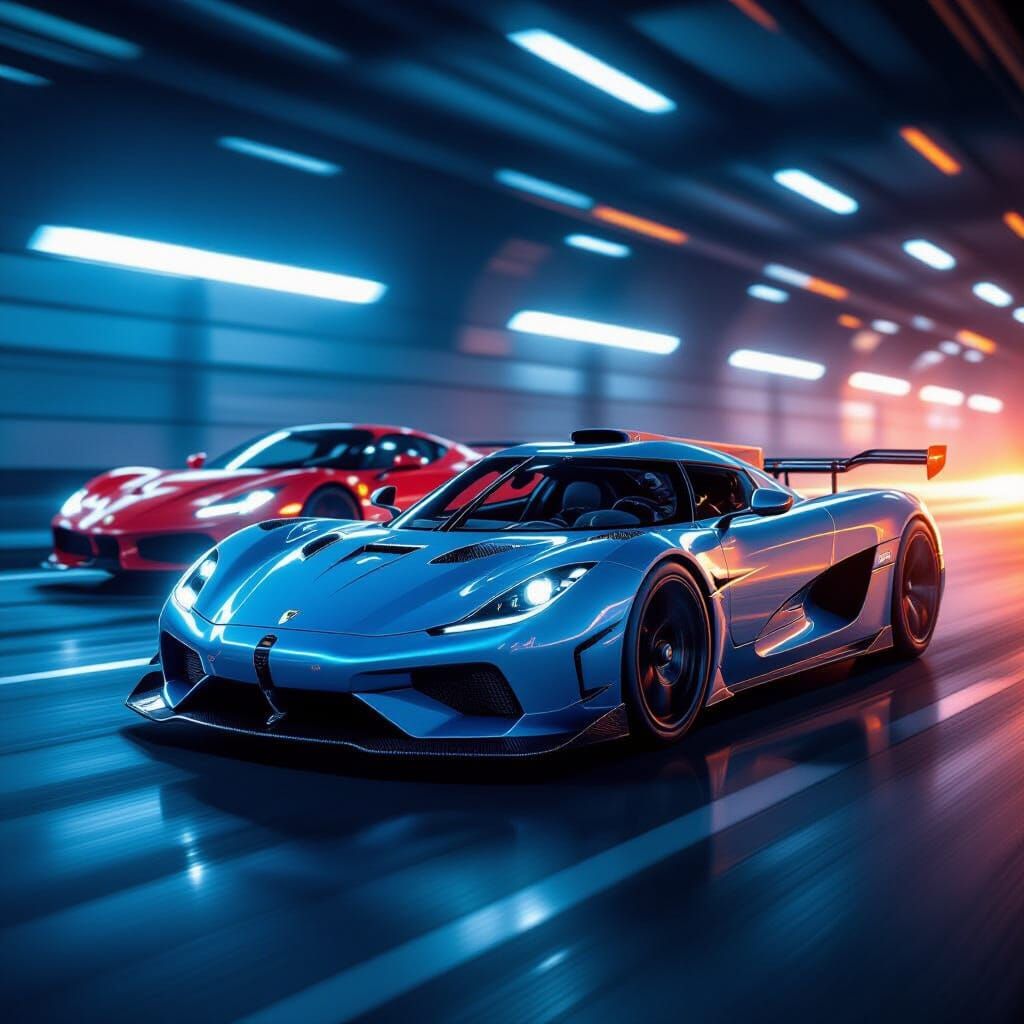 Koenigsegg Jesko vs Ferrari SF90 Cinematic Race