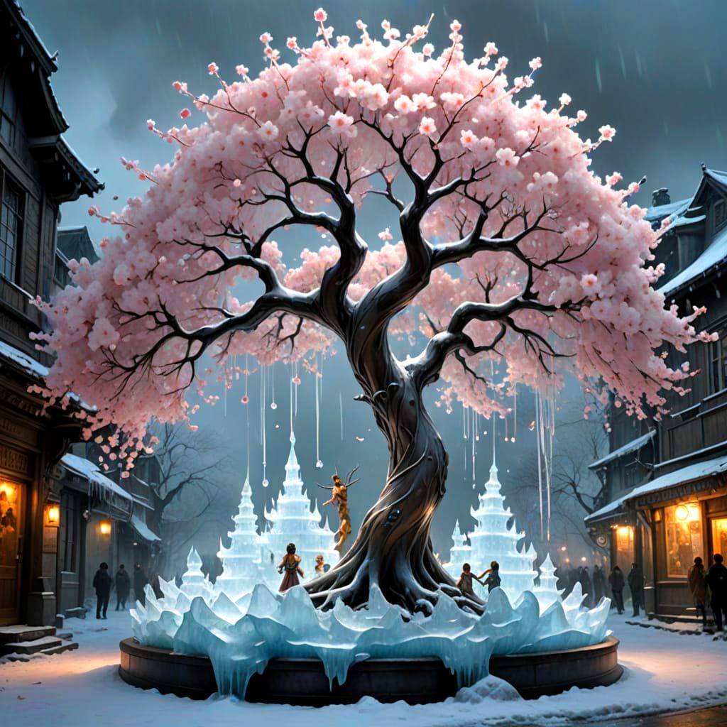 Cherry Blossom Sculpture