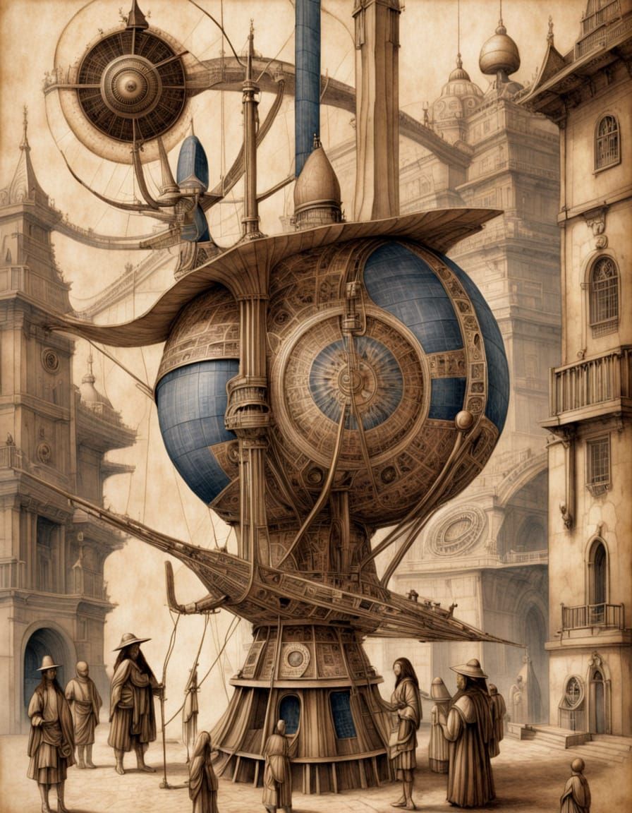 A depiction of a mysterious device that was allegedly built in ancient times