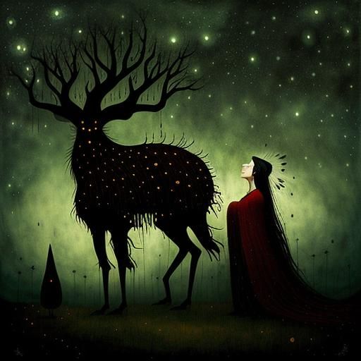 Evoking Sorrow: An Illustrative Image of Despair