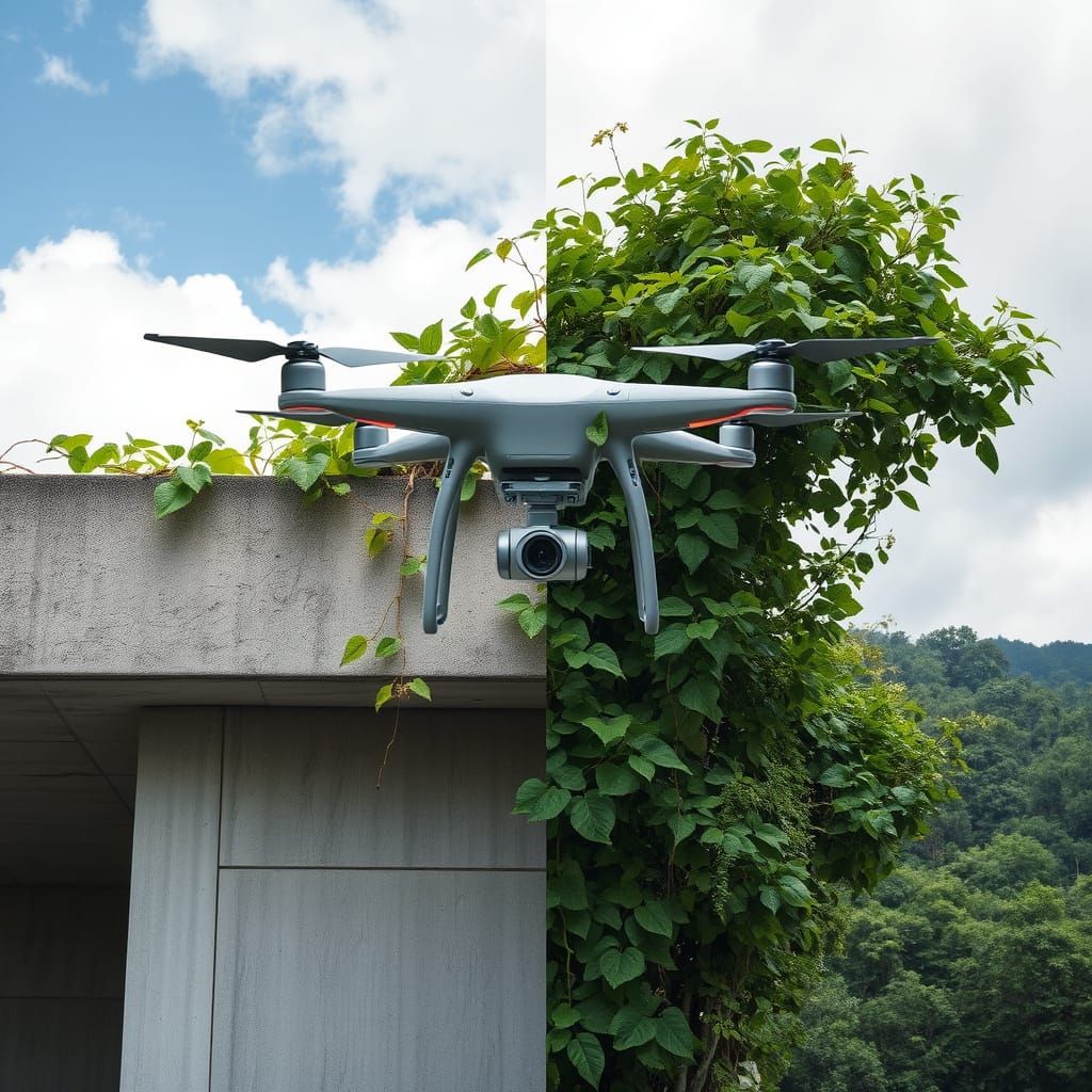 Artificial Meets Natural: A Visual Juxtaposition