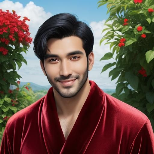 Impressionist Portrait of a Handsome Peruvian Gentleman