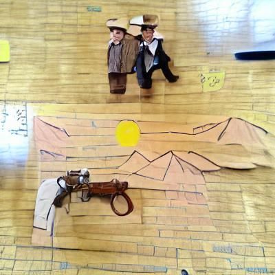 Middle Schoolers Reenact Butch Cassidy and Sundance Kid