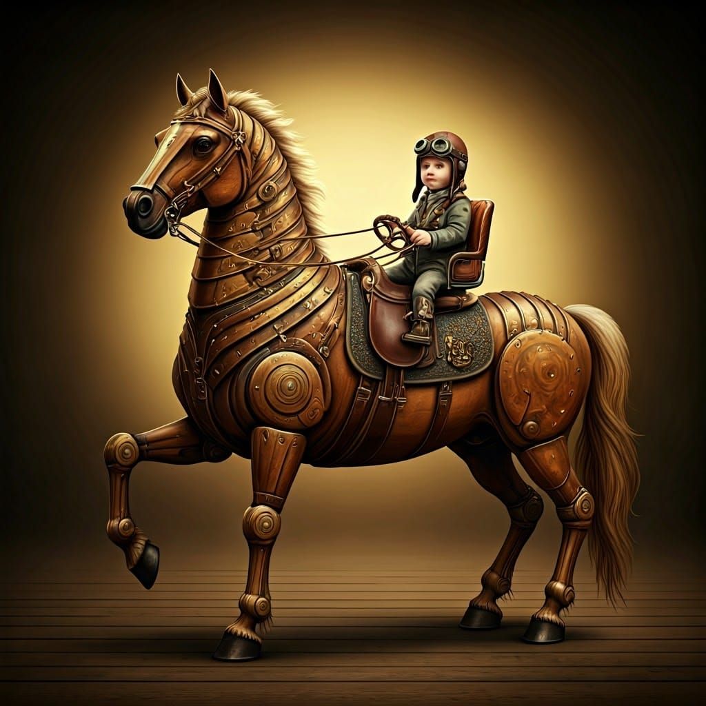 Steampunk Centaur Gentleman Conquers the Skies with Adventur...