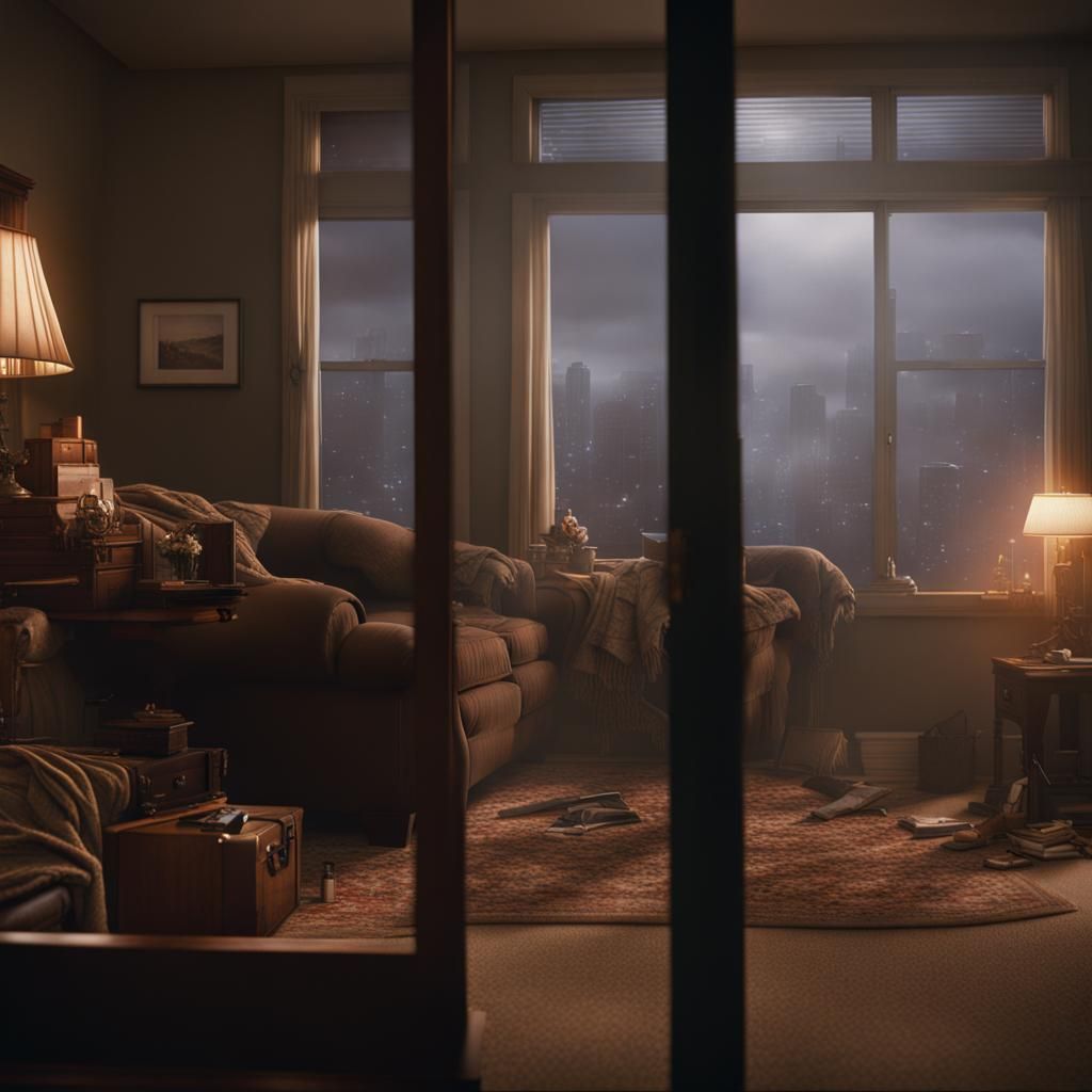 Poltergeist Haunts Apartment in Portland: Digital Matte Pain...