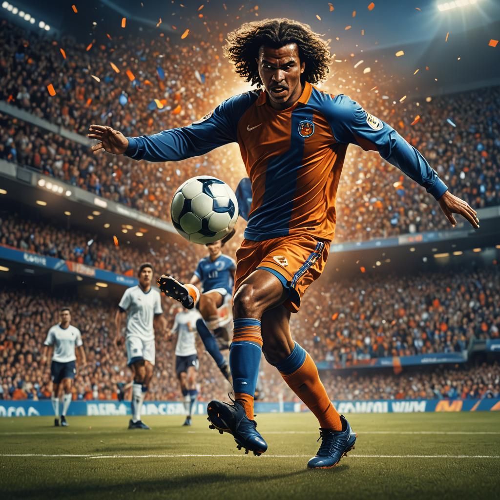 Ruud Gullit Scores: Hyperrealistic Sports Art