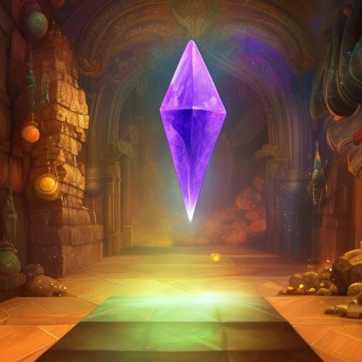Glowing Crystals in Sorcerer's Shop: Splash Art