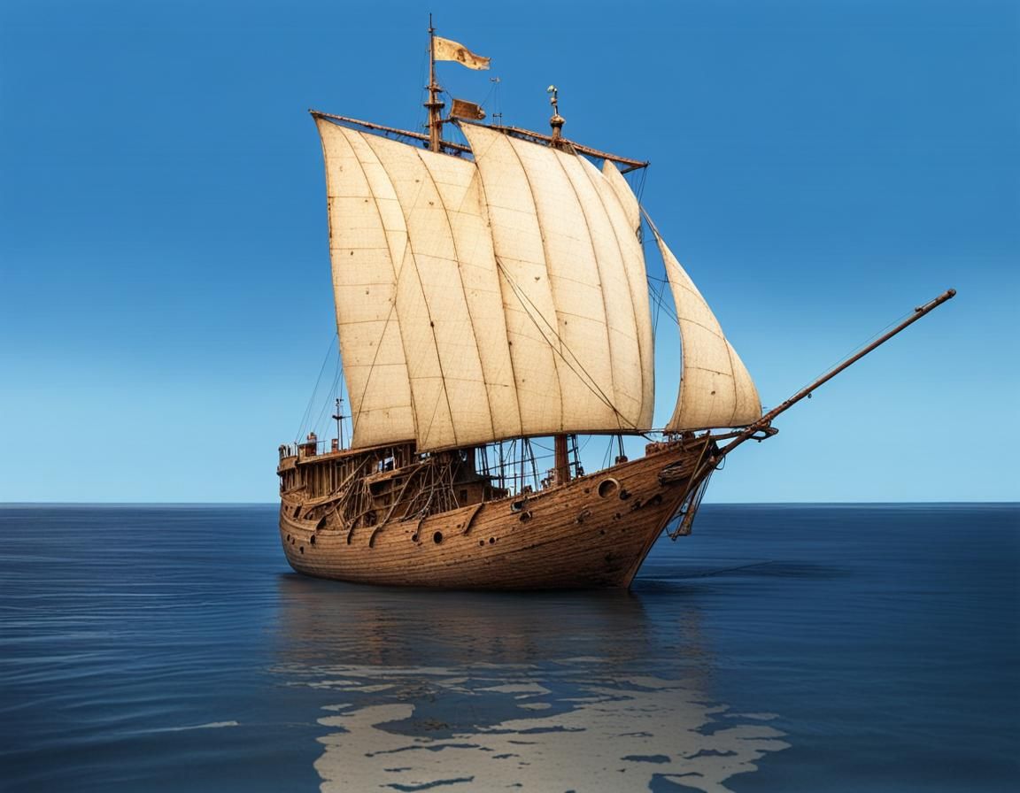 Medieval Cog Sailing Vessel, 12th-14th Century