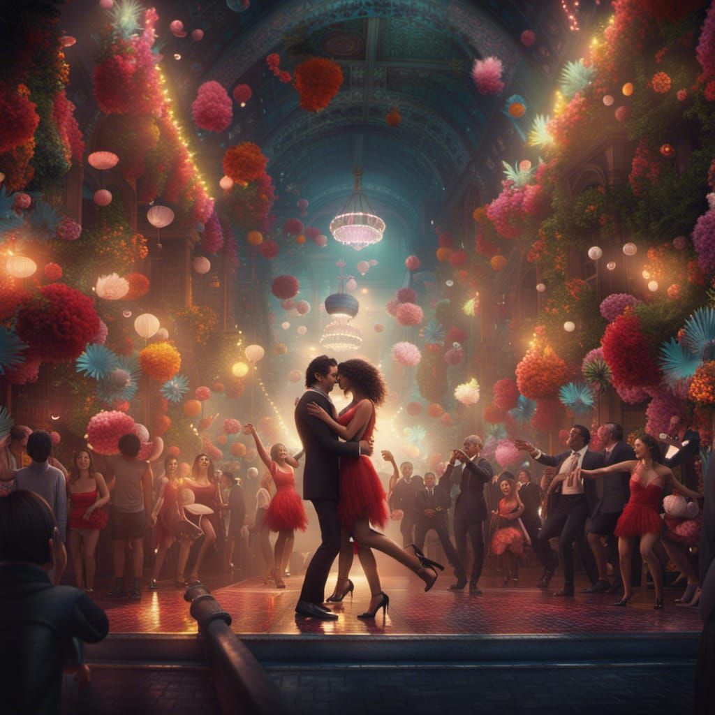 Epic Salsa Party: A Digital Matte Painting