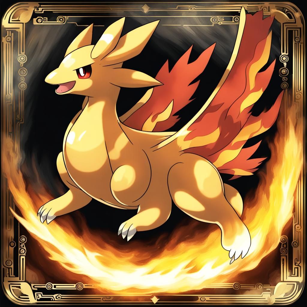 Golden Fire and Flying Sun Pokemon