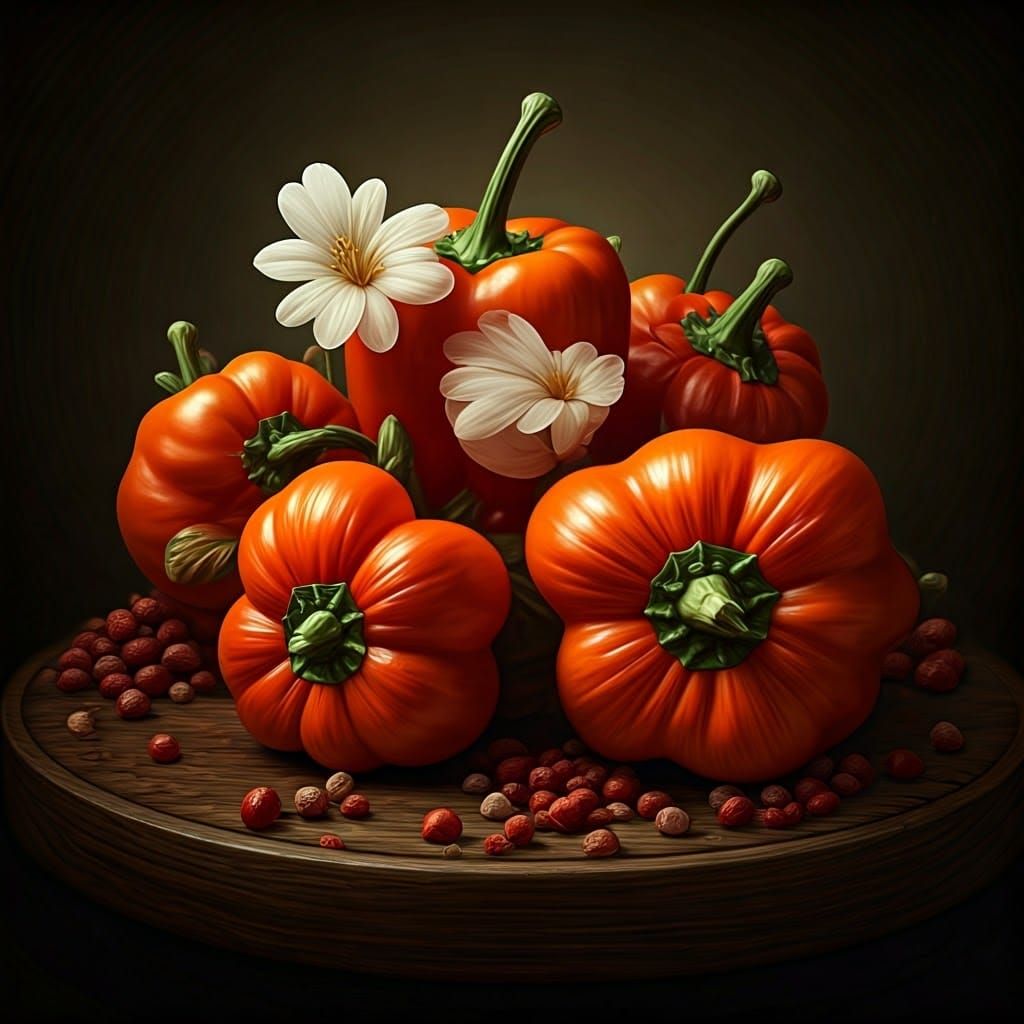 Paprika Fantasy: A Blend of Folk Art and Surrealism