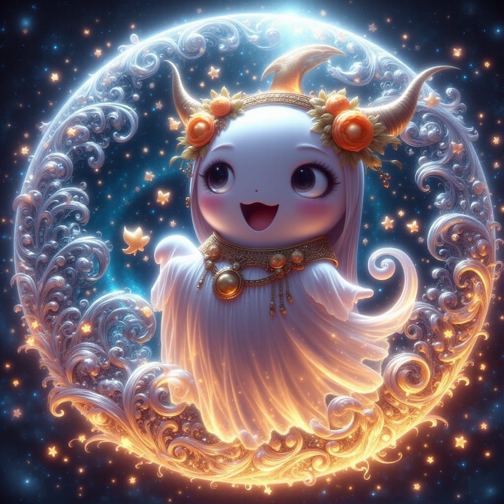 Cute Ghosts AI Art Generator