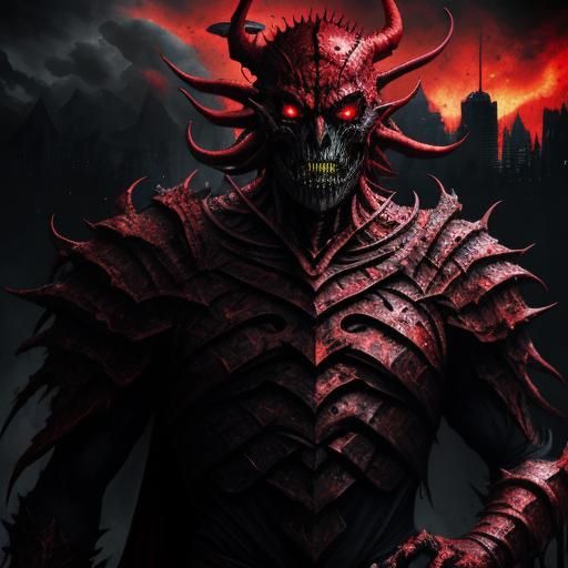 Dark Fantasy Creature: Octomus on Ravaged Earth