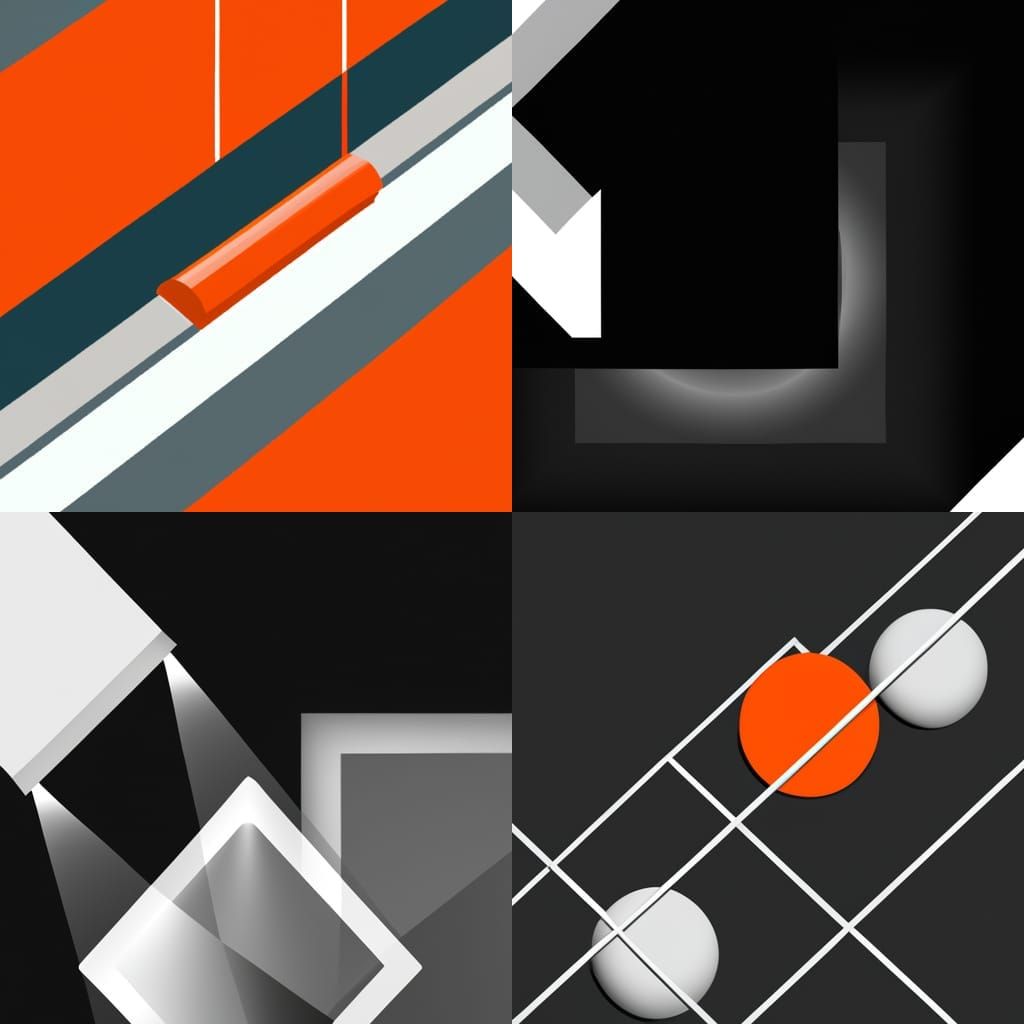 Minimalist Geometric Shapes with Mystic Symbolism