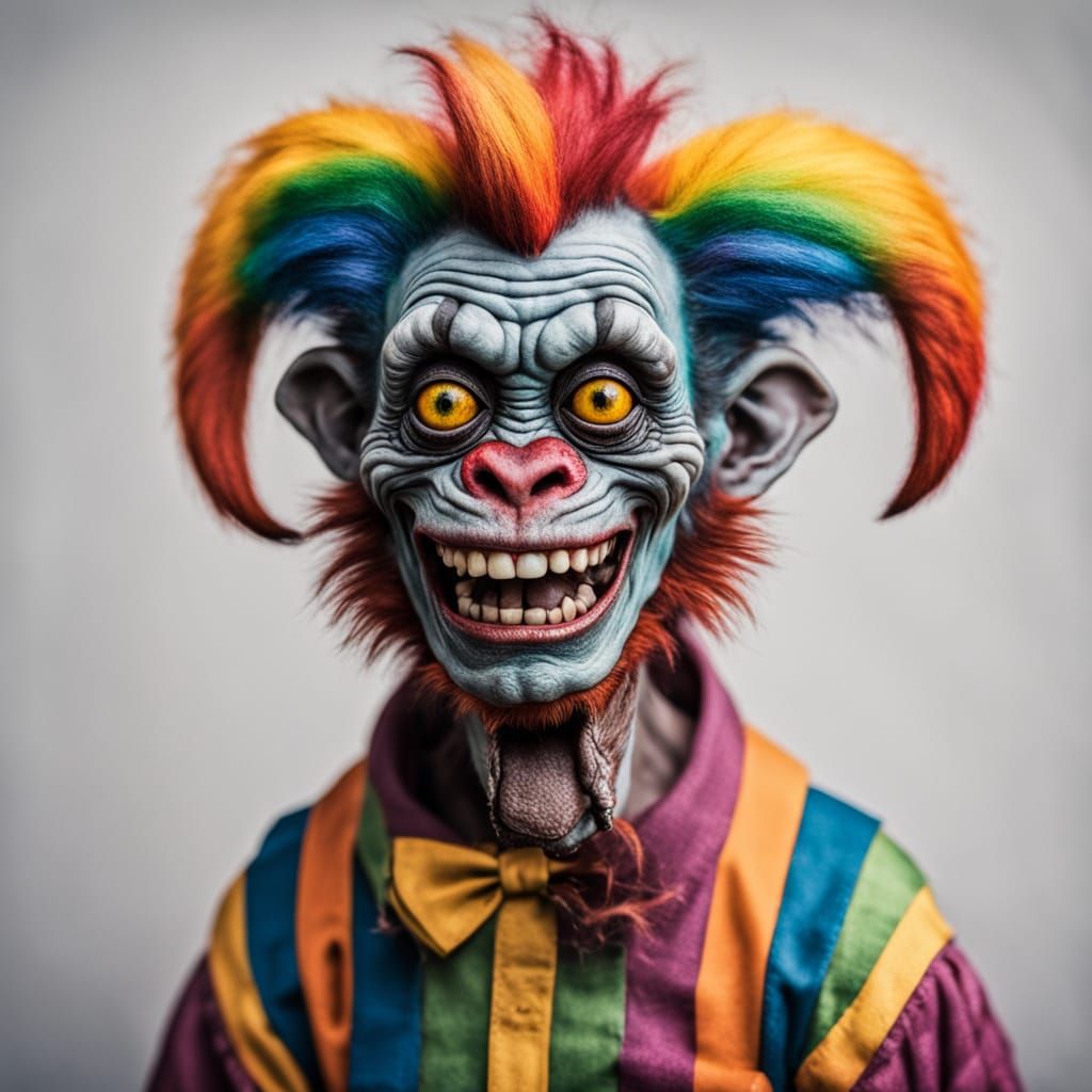 Macro Photography of Rainbow-Haired Llama as Fine Art