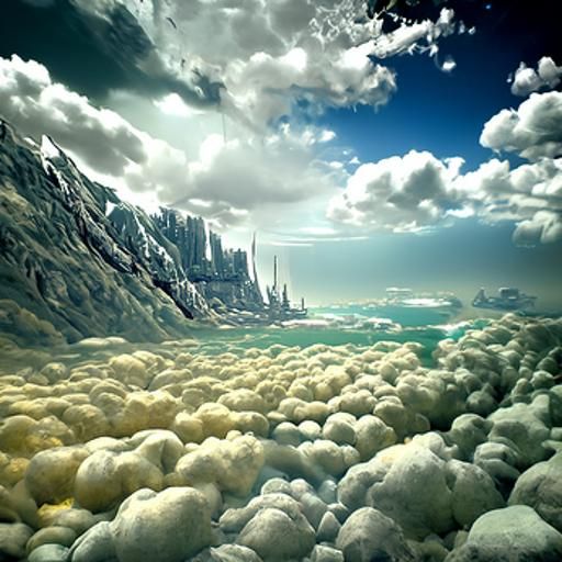 Epic Cinematic Vision of Heaven in Digital Matte Painting