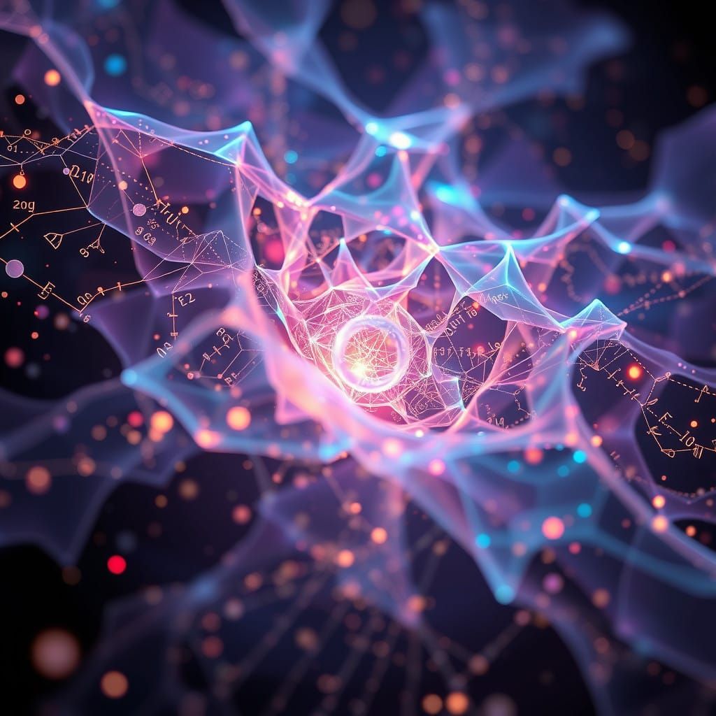 Surreal Quantum Fractal Dreamscape in Hyperrealistic Anime S...