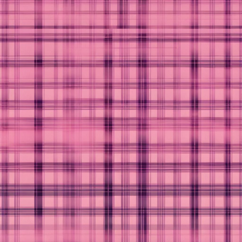 Pastel Pink Plaid Pattern in Detailed Matte Style