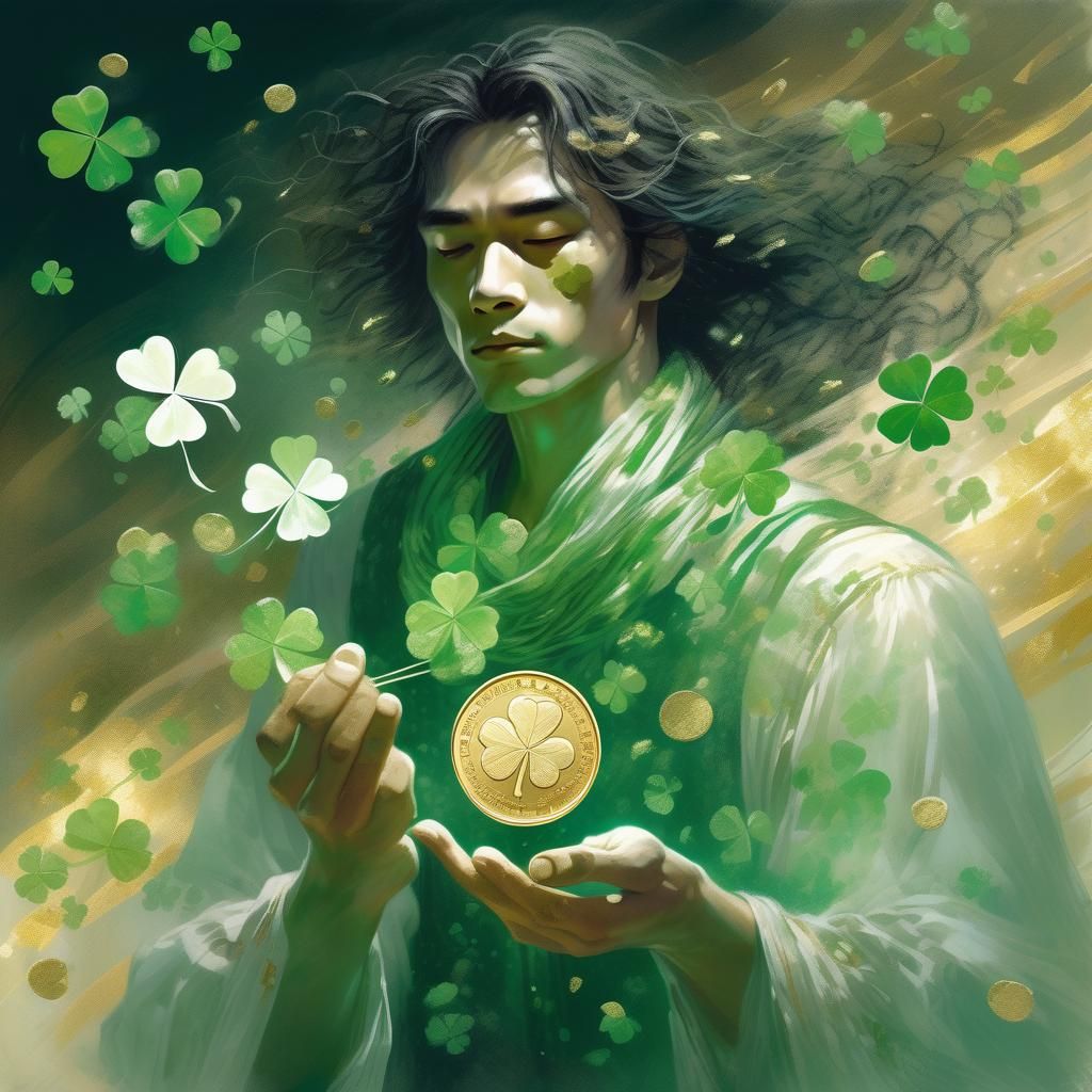 Mystical Clover in Louis Royo Style