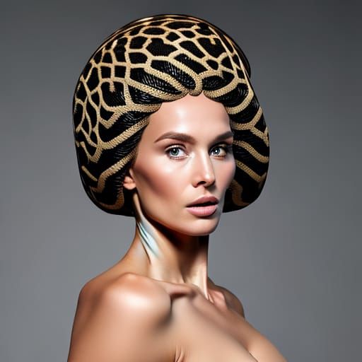 Medusa Portrait: Snakes as Hair, Photorealistic 8k