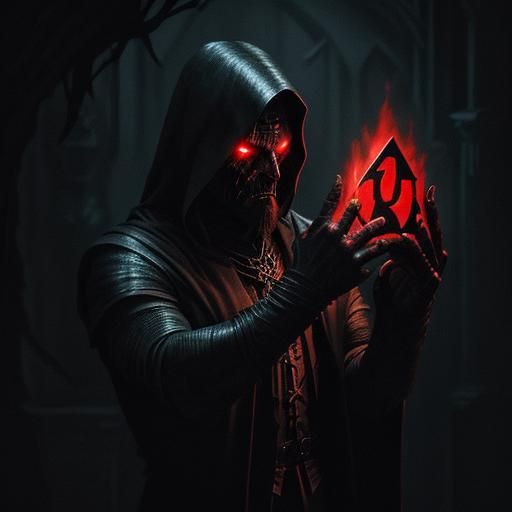 When he opened the cursed demon box, he knew he'd never again see another birthday. sinister by Greg Rutkowski