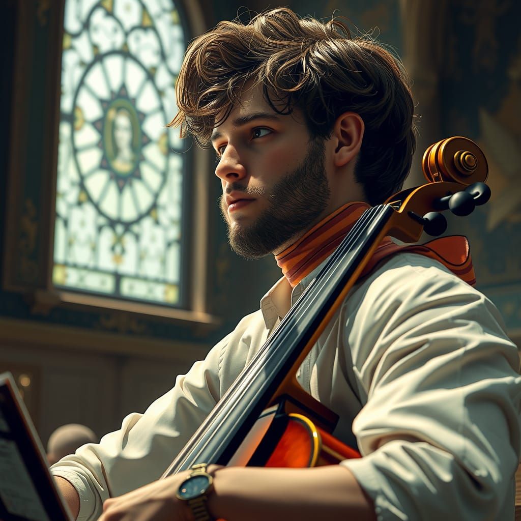 Musician's Conservatory Exam: Hyperdetailed Concept Art