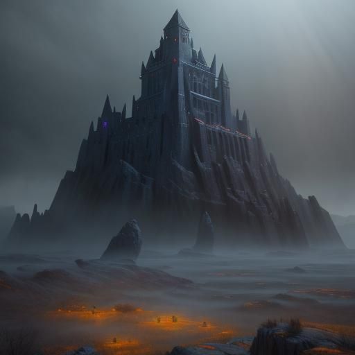 Faceless Man in High-Fantasy World Concept Art