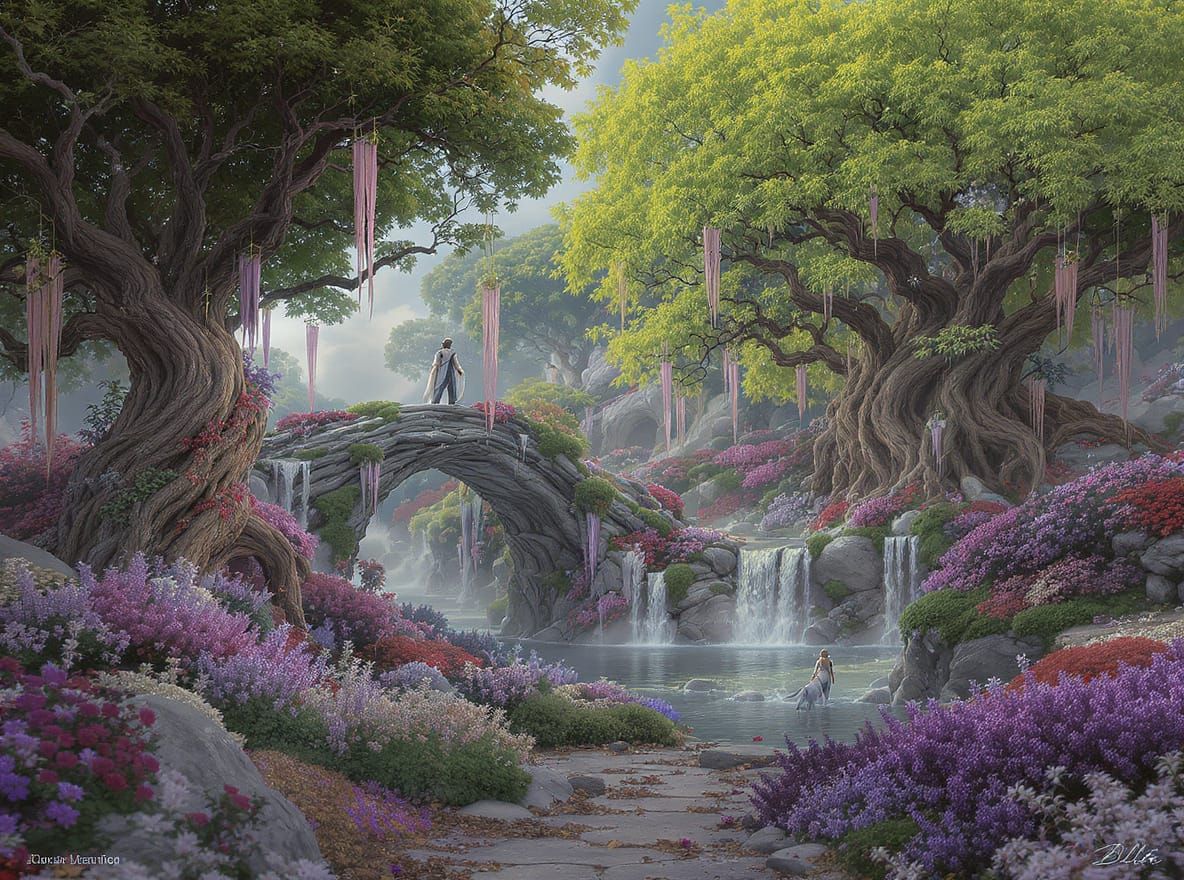 Detailed Fantasy Kingdom in John Blanche Style