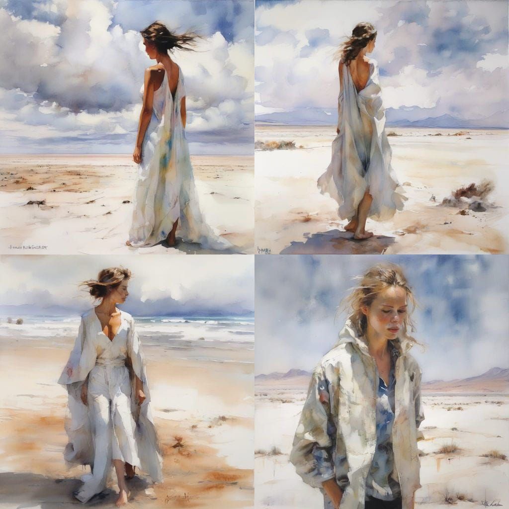 Salar de Uyuni: Reflected Skies and Lone Figure