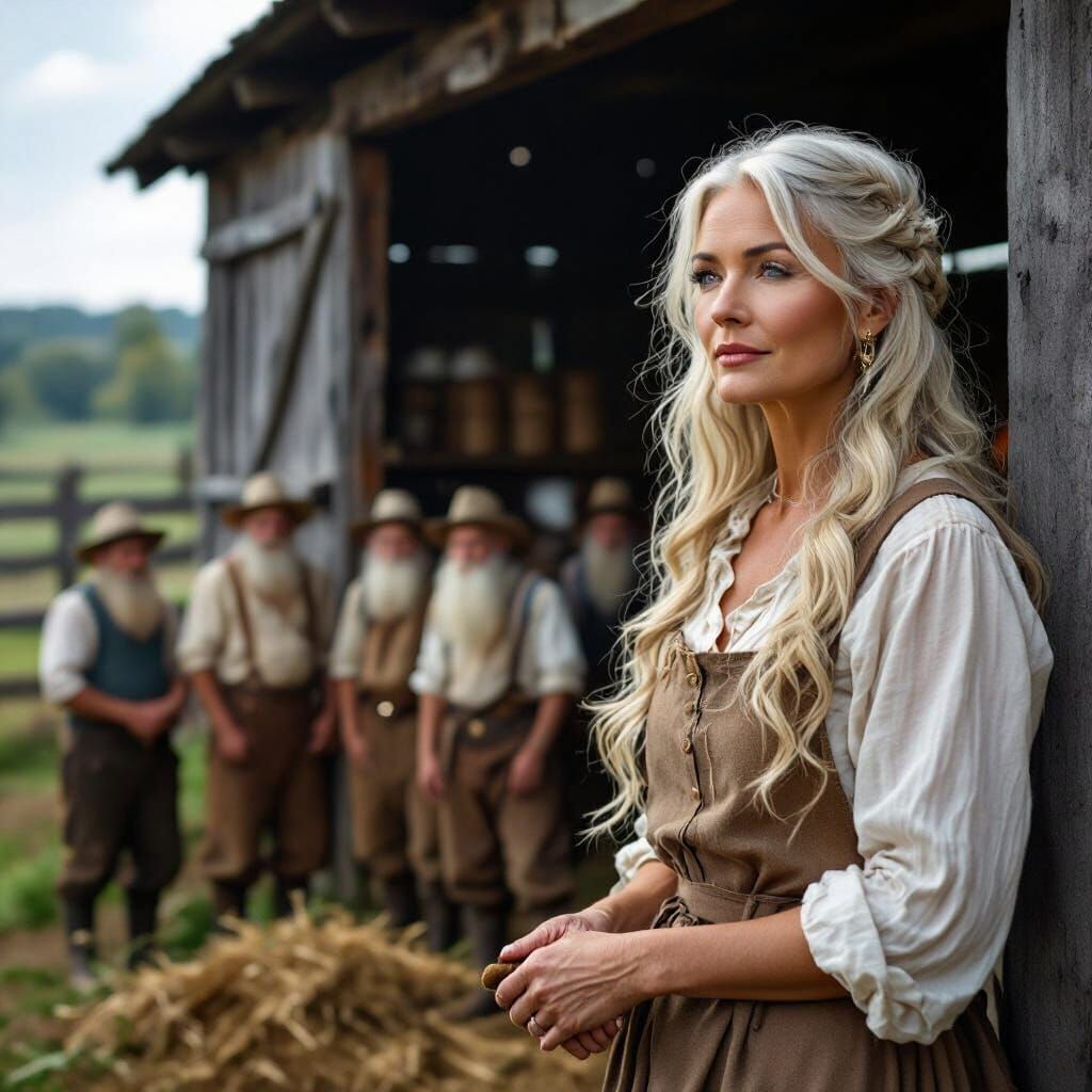 Elegant Woman Supervises Dwarf Olympics