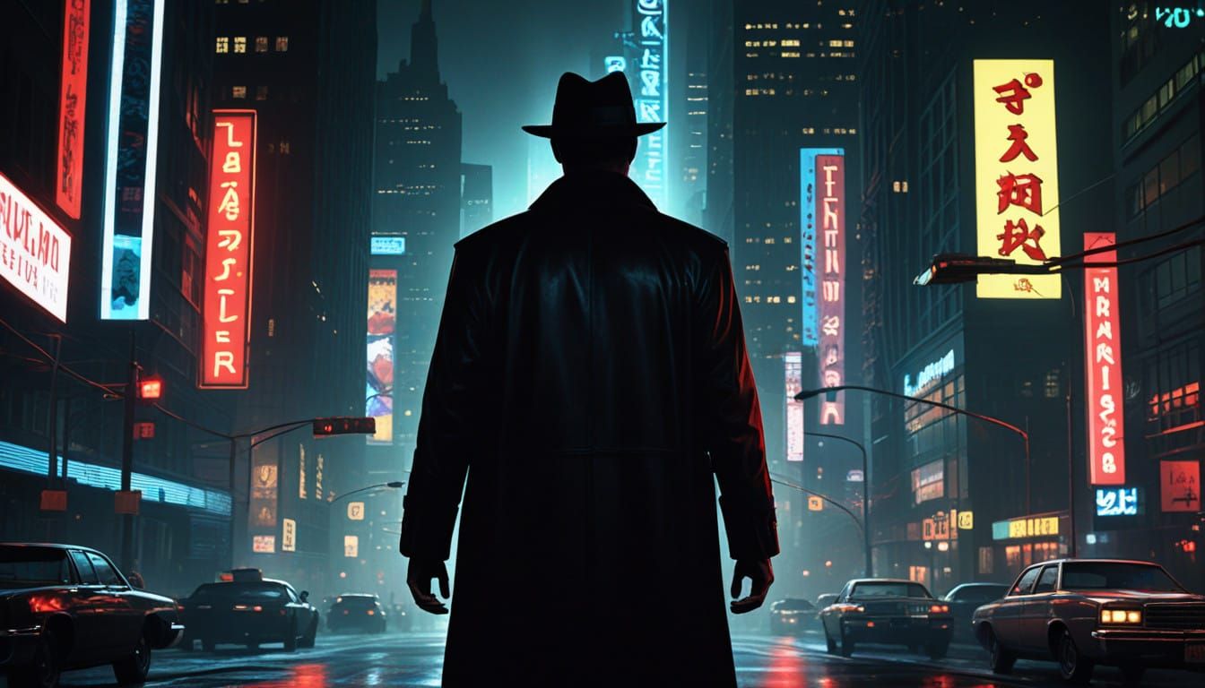 Figure in Modern Cityscape, Time Displacement