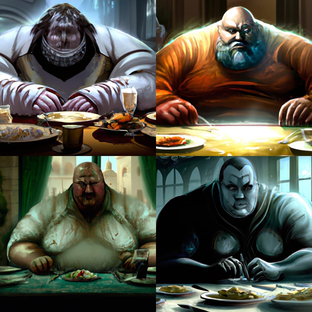 Ethereal Portrait of a Ghostly Man at Dinner