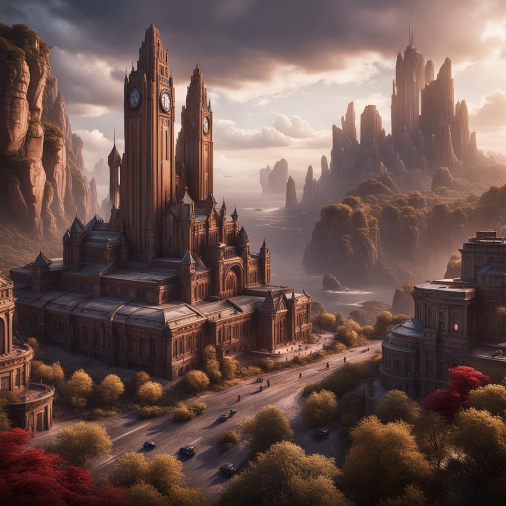 The Avengers: Detailed Matte Painting in 8K