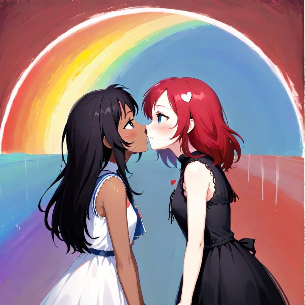 Heart Overflowing with Vibrant Colors of Love