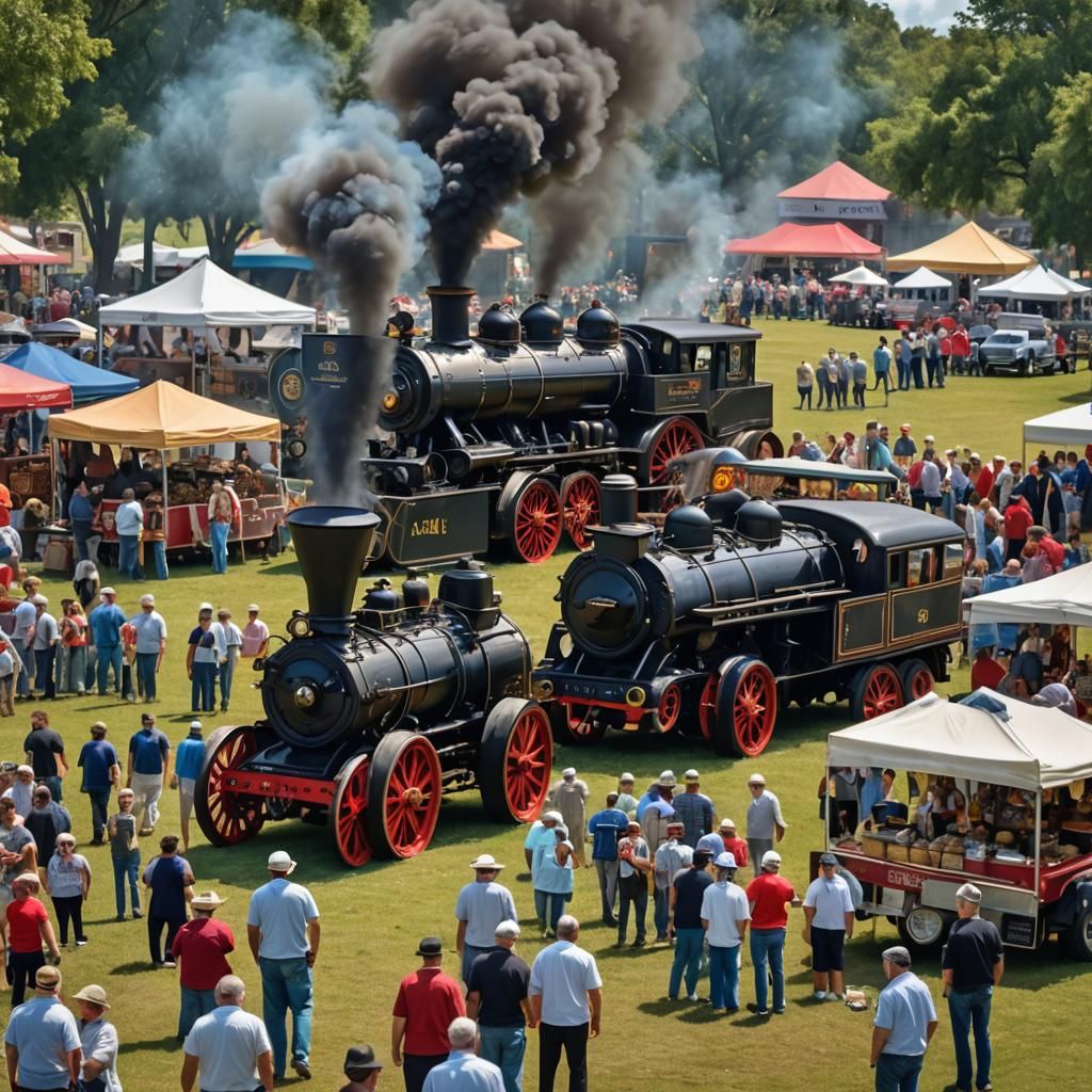 Classic Car and Steam Engine Rally in Parkland