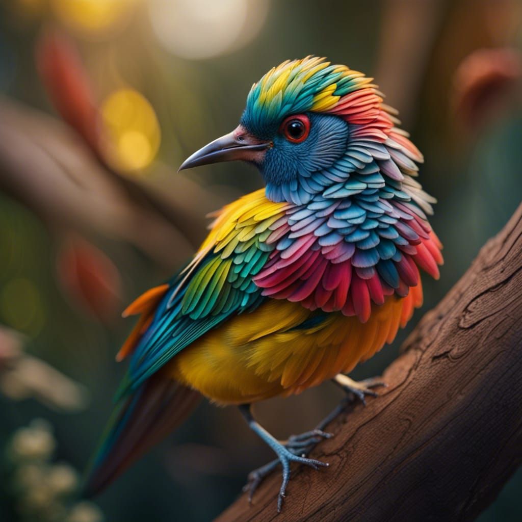 Colorful Gouldian Finch in Photorealistic Detail