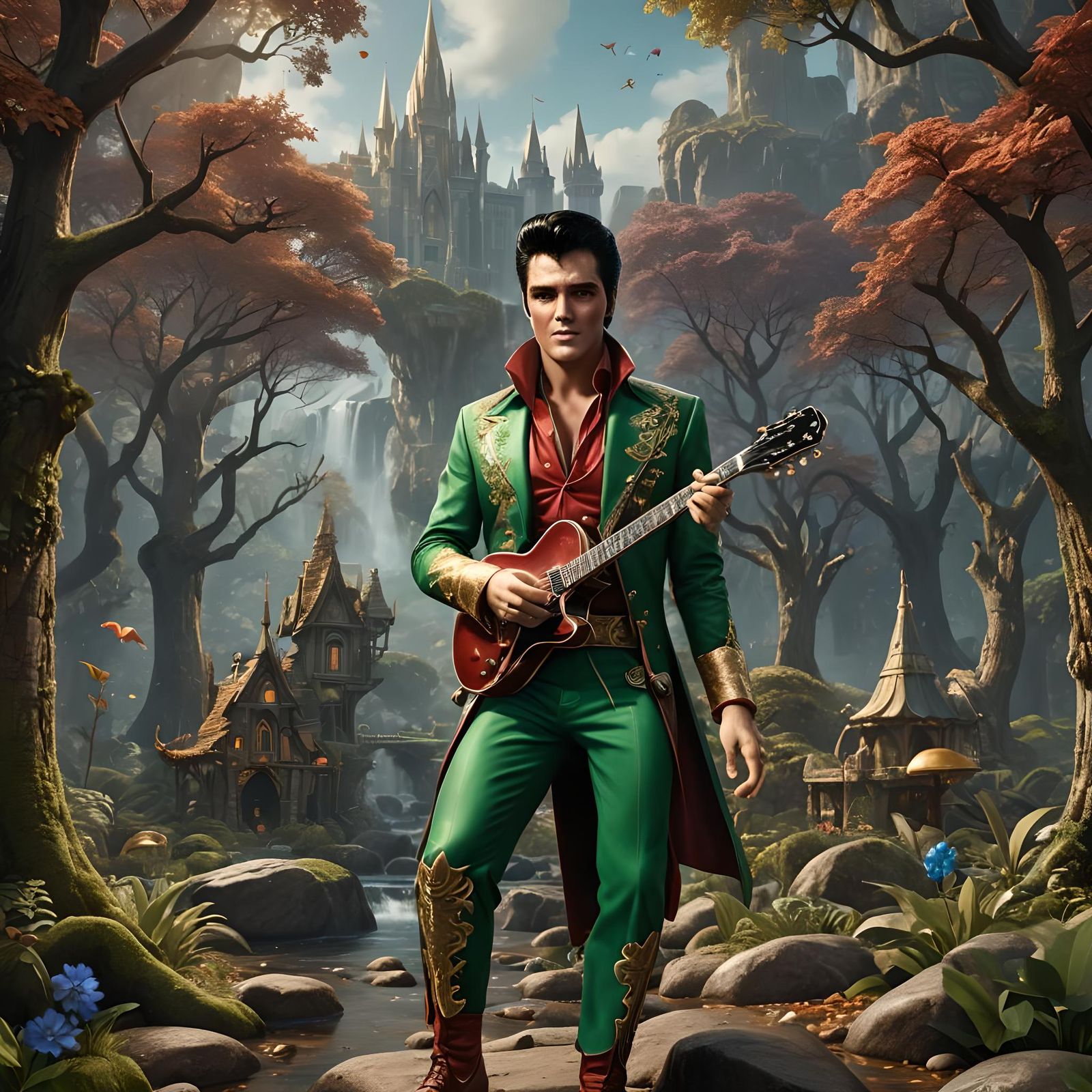 Elvis as an Elf: Fantasy Concept Art